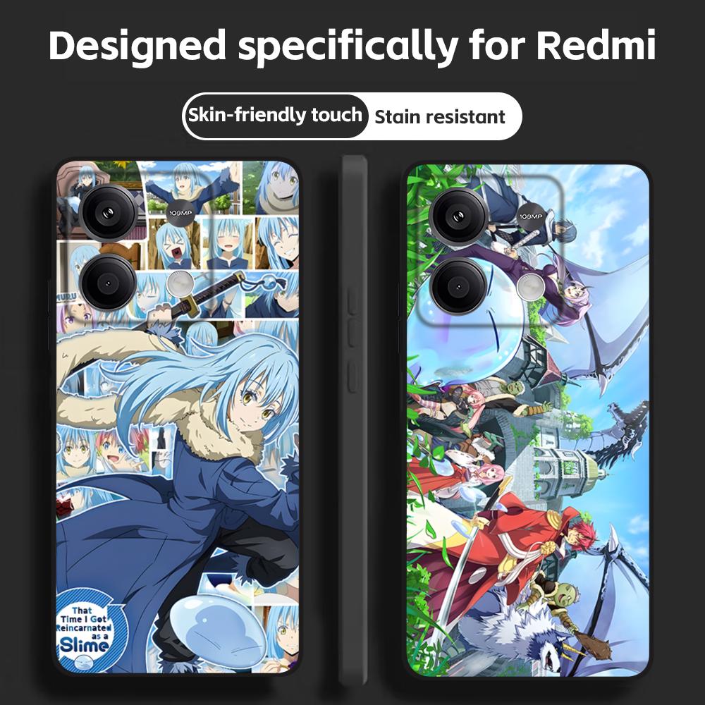 Xiaomi Redmi Note 13 - Balçık Anime Rimuru Tempest telefon kılıfı